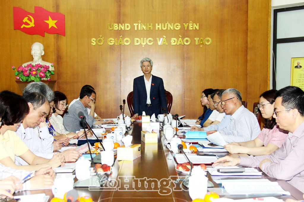 Đoàn đại biểu Quốc hội tỉnh giám sát chuyên đề tại Sở Giáo dục và Đào tạo