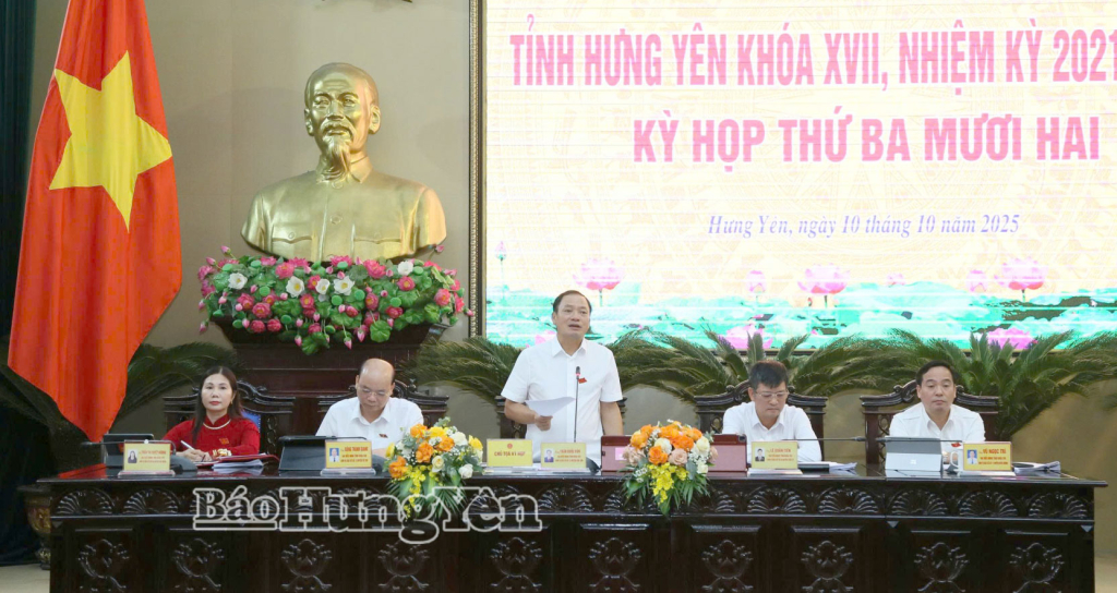 Kỳ họp thứ ba mươi hai, HĐND tỉnh khóa XVII, nhiệm kỳ 2021 – 2026 thông qua 9 nghị quyết quan trọng
