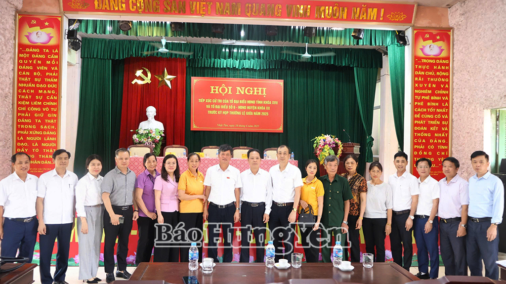 Đại biểu HĐND tỉnh tiếp xúc cử tri huyện Tiên Lữ