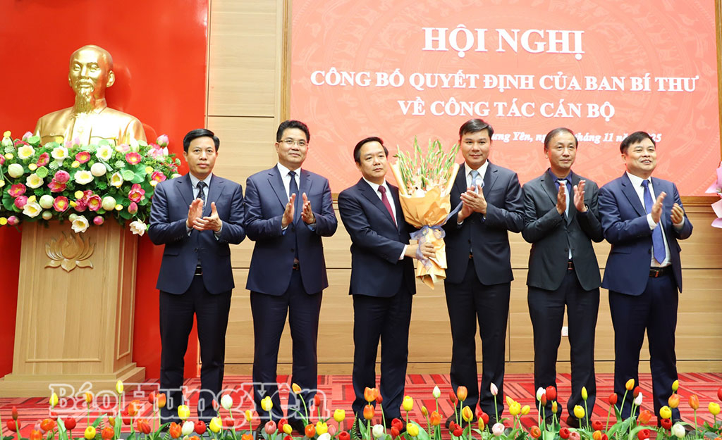 Công bố quyết định của Ban Bí thư Trung ương Đảng điều động, chỉ định Phó Bí thư Tỉnh ủy Hưng Yên nhiệm kỳ 2025 - 2030