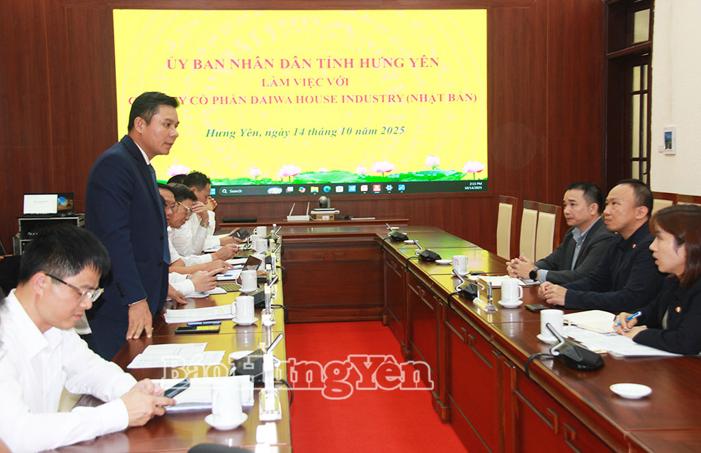 Đồng chí Phó Chủ tịch UBND tỉnh Nguyễn Lê Huy tiếp và làm việc với doanh nghiệp Nhật Bản