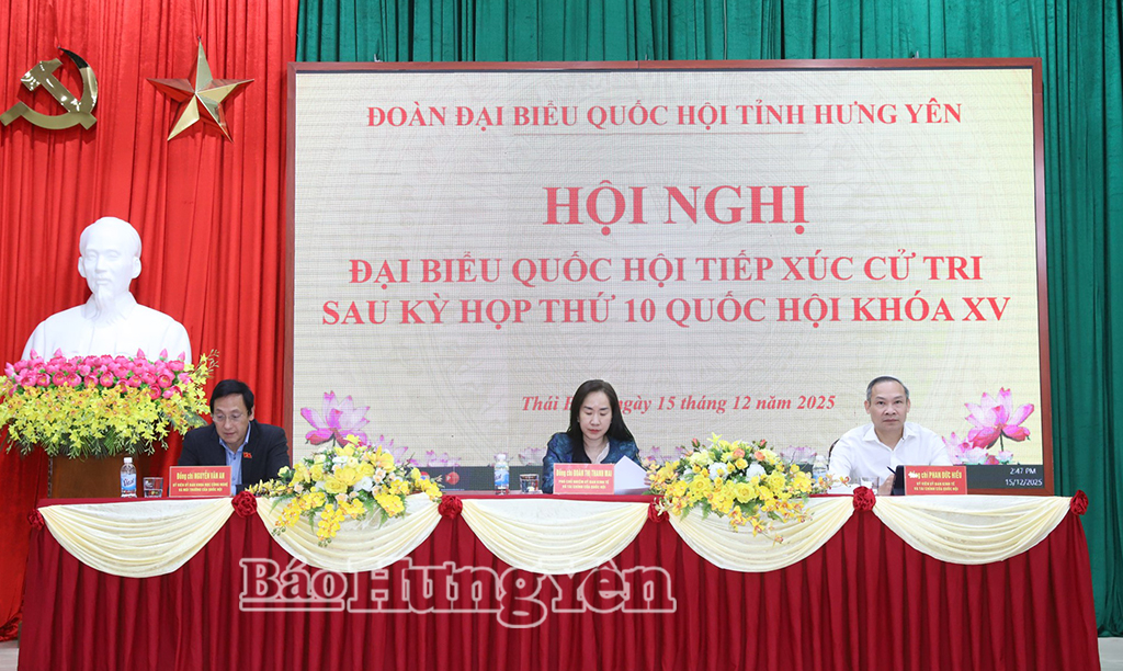 Đoàn đại biểu Quốc hội tỉnh tiếp xúc cử tri tại các xã, phường trên địa bàn tỉnh