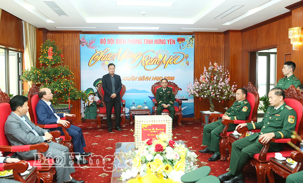 Bí thư Tỉnh ủy Nguyễn Hữu Nghĩa kiểm tra tình hình an ninh, trật tự, chúc Tết một số đơn vị