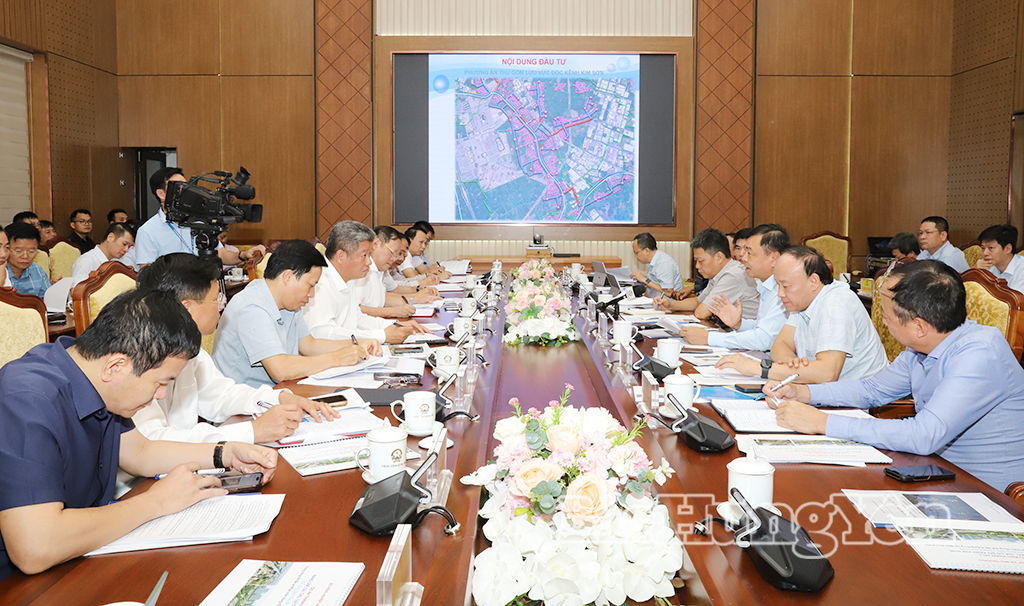 UBND tỉnh làm việc với Bộ Nông nghiệp và Môi trường về Đề án Phát triển tổng thể hệ thống thủy lợi Bắc Hưng Hải