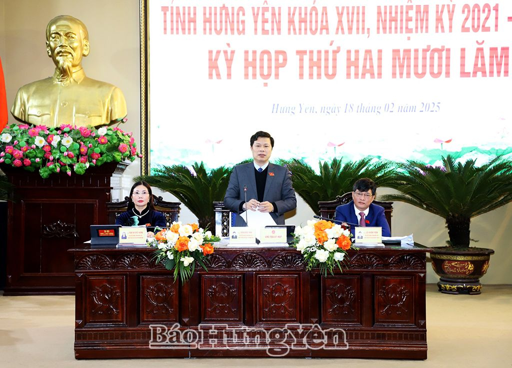 Kỳ họp thứ hai mươi lăm, HĐND tỉnh khóa XVII, nhiệm kỳ 2021 - 2026: Thông qua 2 nghị quyết về công tác cán bộ và 11 nghị quyết chuyên đề