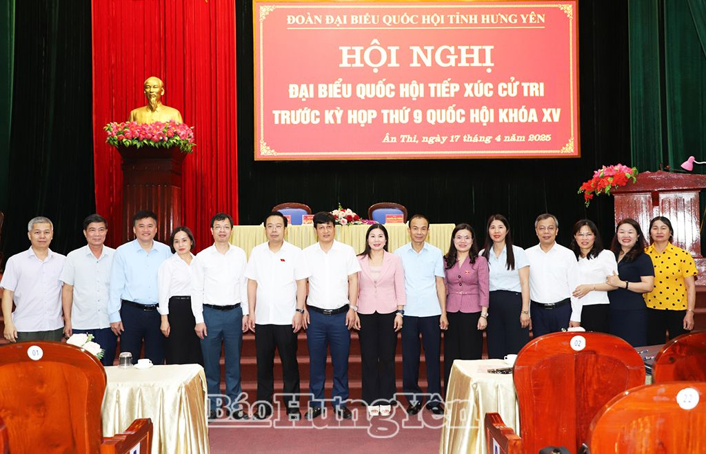 Đoàn đại biểu Quốc hội tỉnh tiếp xúc cử tri huyện Ân Thi