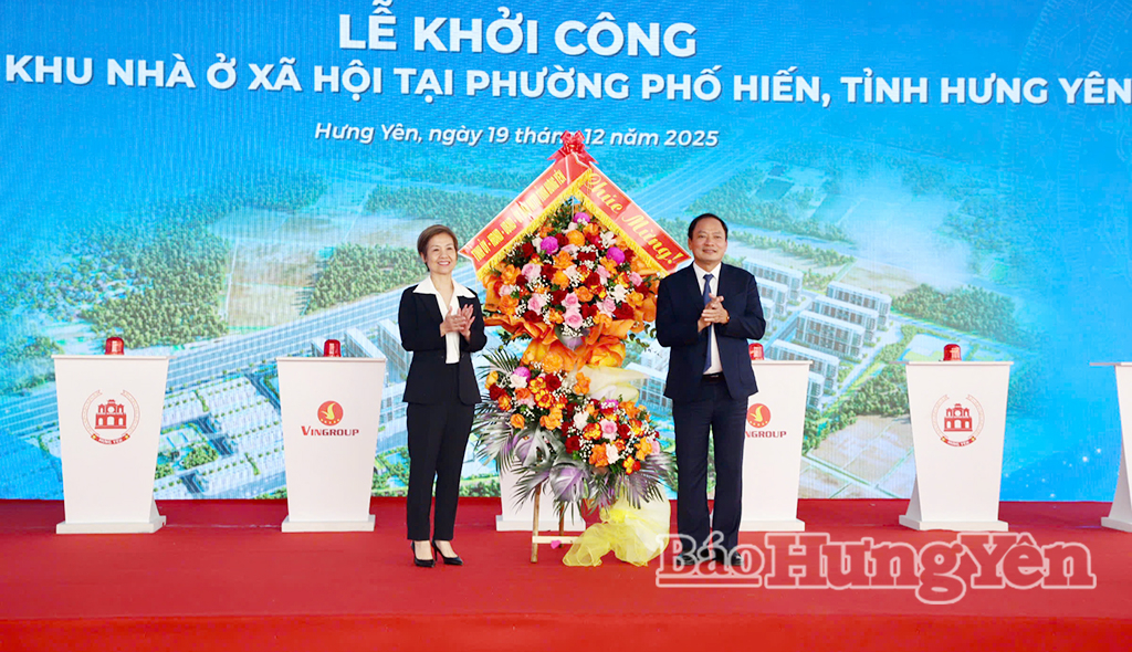 Khởi công Dự án Khu nhà ở xã hội tại phường Phố Hiến