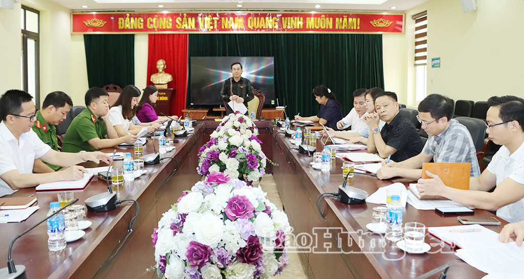 Đoàn đại biểu Quốc hội tỉnh khảo sát tình hình thực hiện Luật Đấu giá tài sản tại Sở Tư pháp