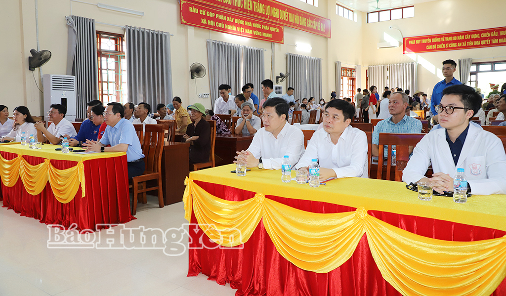 Khởi động chương trình “Khám sức khỏe toàn dân - Vì một Việt Nam khỏe mạnh” tỉnh Hưng Yên