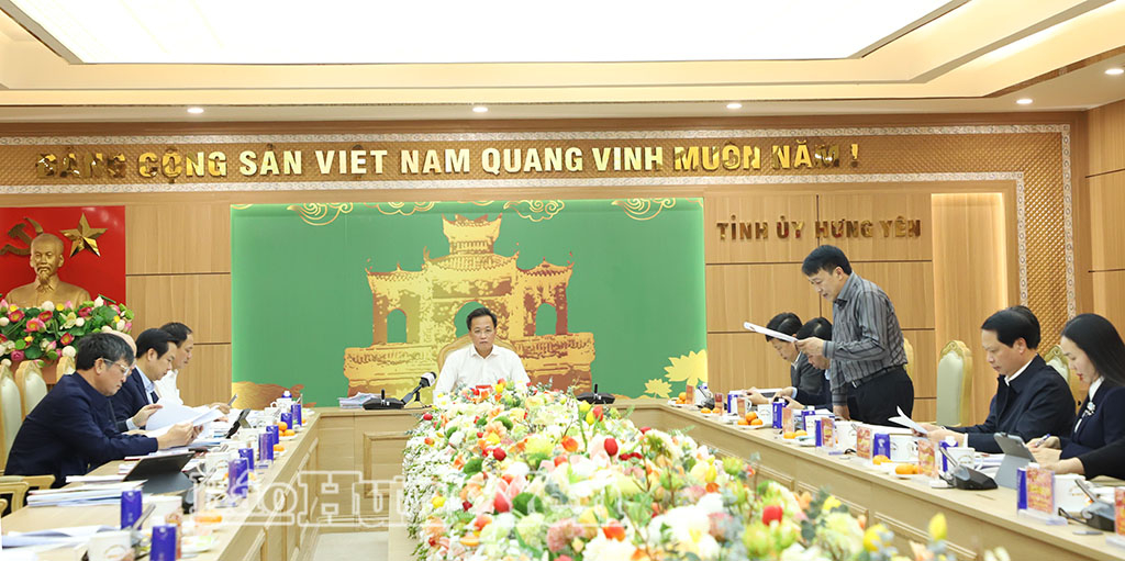 Triển khai công tác bầu cử đại biểu Quốc hội khóa XVI và đại biểu HĐND các cấp tỉnh Hưng Yên nhiệm kỳ 2026 - 2031