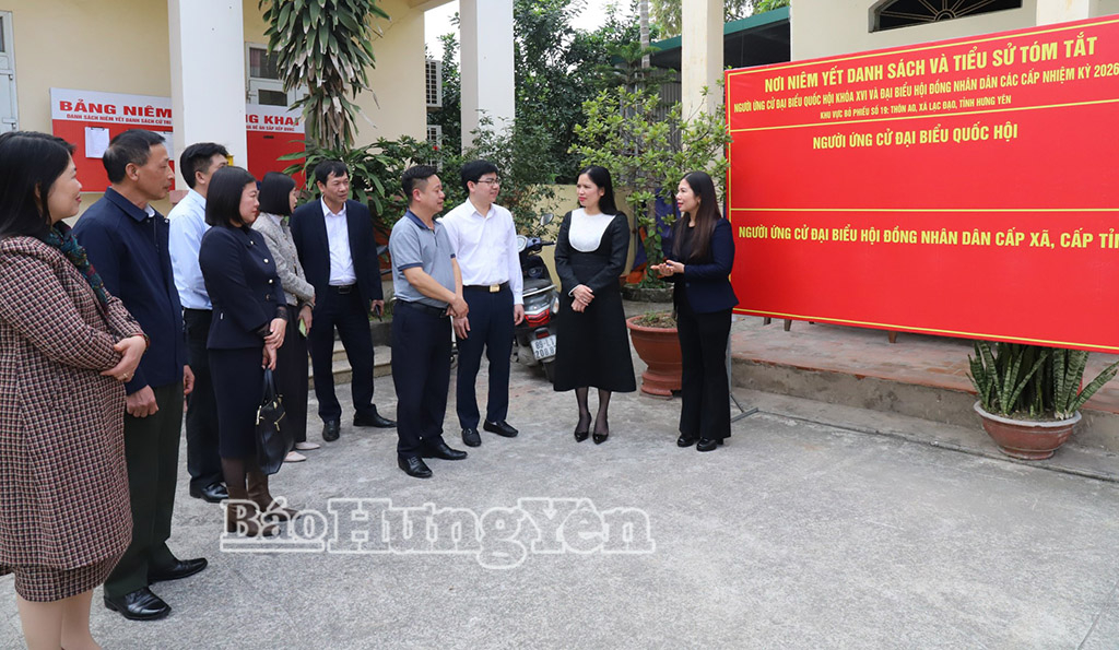 Kiểm tra công tác bầu cử tại các xã: Đại Đồng, Lạc Đạo và Như Quỳnh