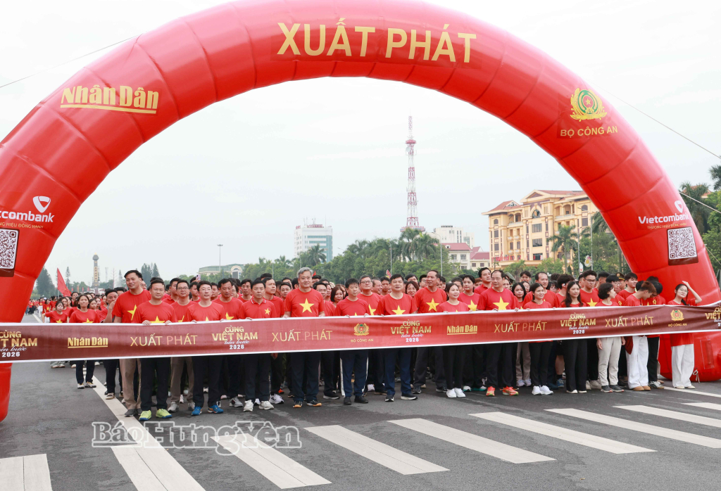 Cán bộ và Nhân dân Hưng Yên sôi nổi hưởng ứng Chương trình đi bộ “Cùng Việt Nam tiến bước” năm 2026
