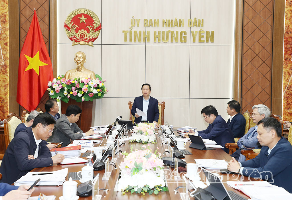 Ban Thường vụ Đảng ủy UBND tỉnh và các thành viên UBND tỉnh cho ý kiến một số nội dung quan trọng