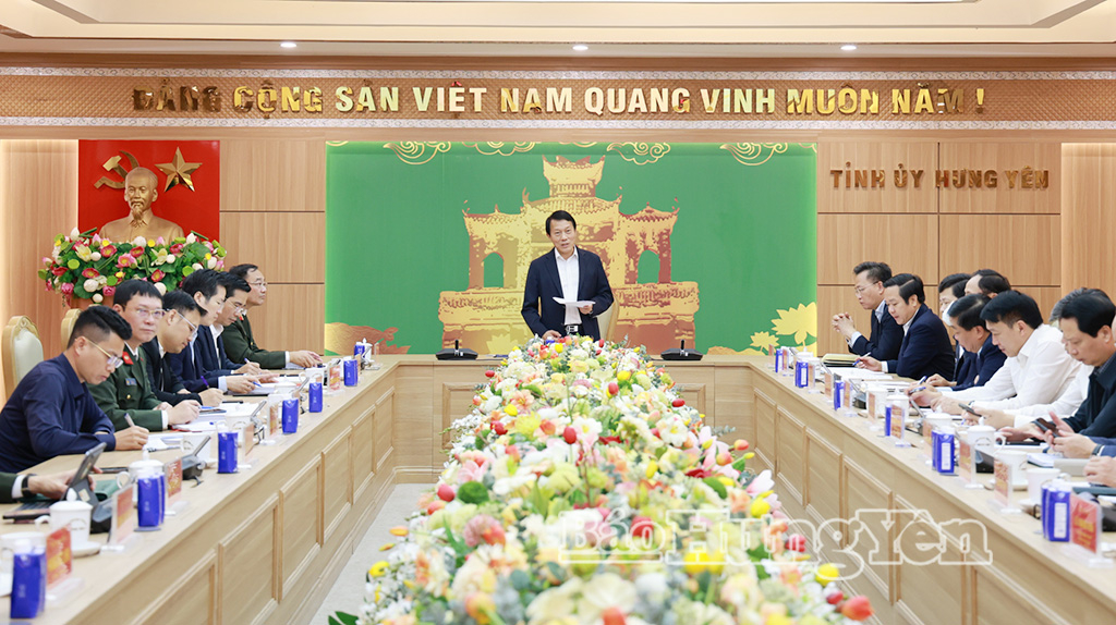 Công bố quyết định kiểm tra, giám sát của Bộ Chính trị đối với Ban Thường vụ Tỉnh ủy Hưng Yên