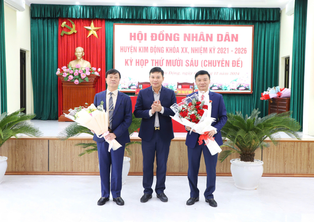 Kim Động có tân chủ tịch HĐND huyện và tân chủ tịch UBND huyện