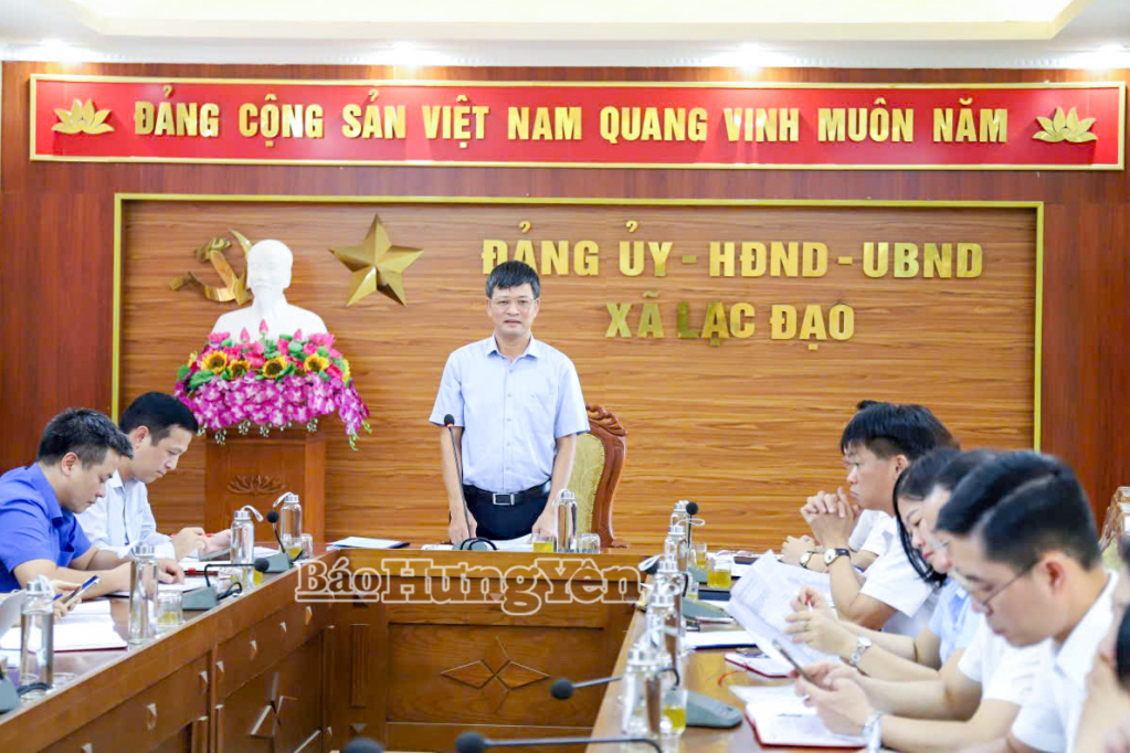 Kiểm tra việc vận hành chính quyền địa phương 2 cấp tại các xã: Đại Đồng, Lạc Đạo