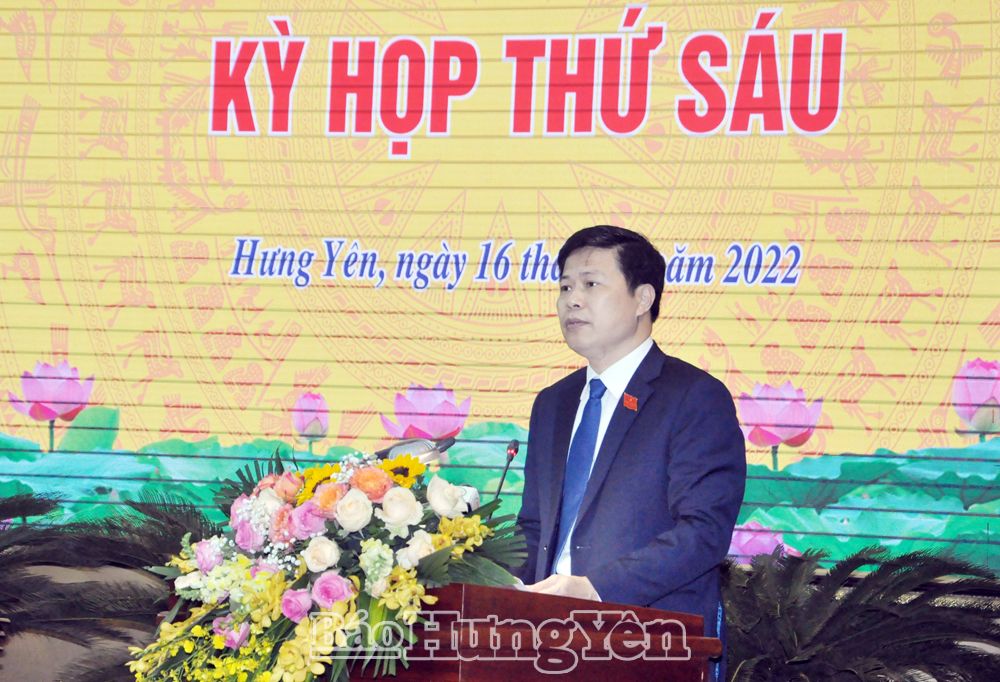   Kỳ họp thứ Sáu, HĐND tỉnh Hưng Yên khóa XVII, nhiệm kỳ 2021 – 2026