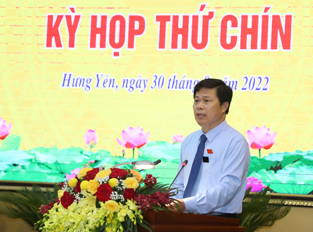   Kỳ họp thứ Chín, HĐND tỉnh Hưng Yên khóa XVII