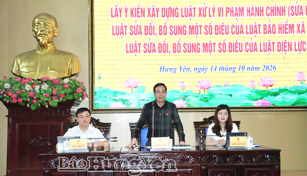 Đoàn Đại biểu Quốc hội tỉnh lấy ý kiến tham gia xây dựng 3 dự án luật